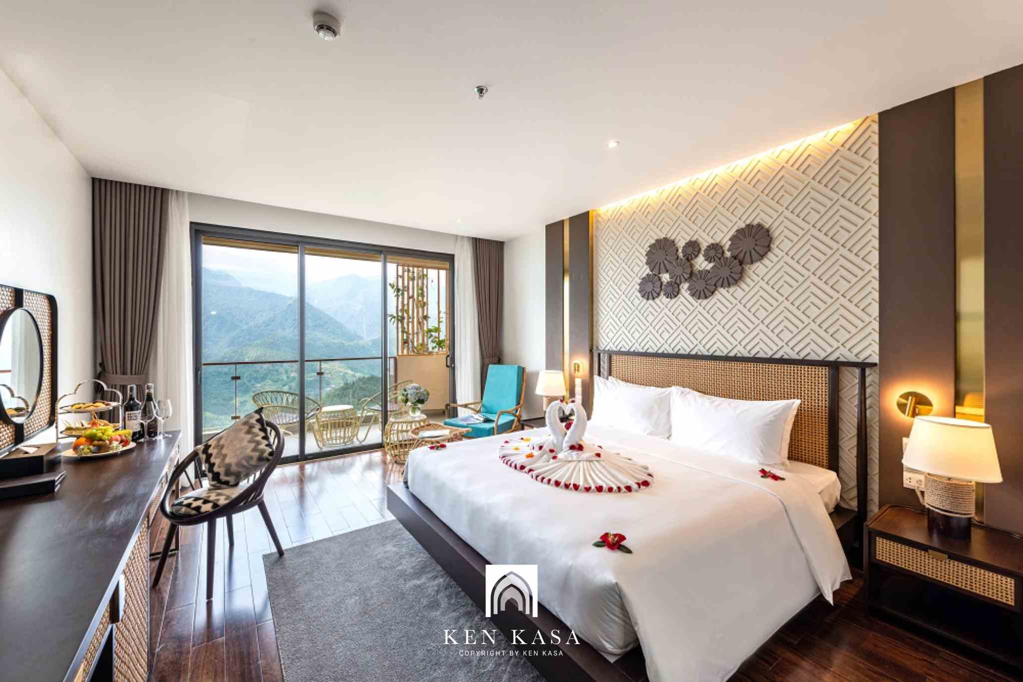 Hệ thống buồng phòng tại KK Sapa Hotel